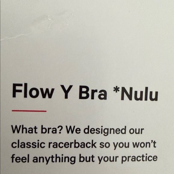 LULULEMON FLOW Y BRA GLAZE PINK COLOR SIZE 10 NWT - Picture 8 of 9